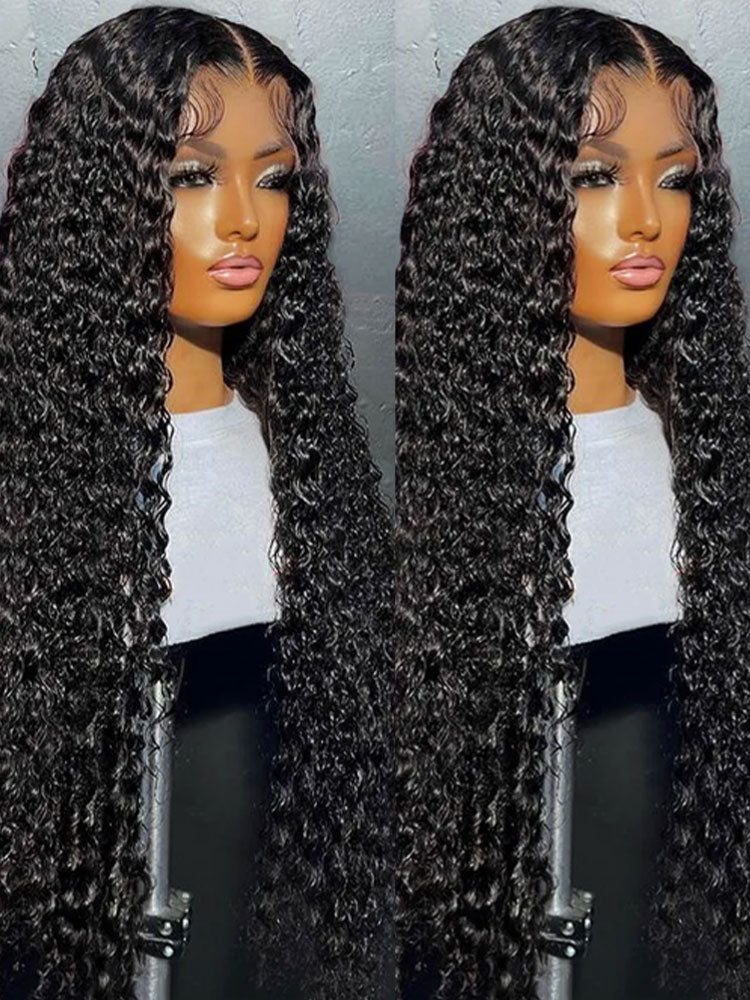  Lace Front Human Hair Deep Wave Frontal Wig 