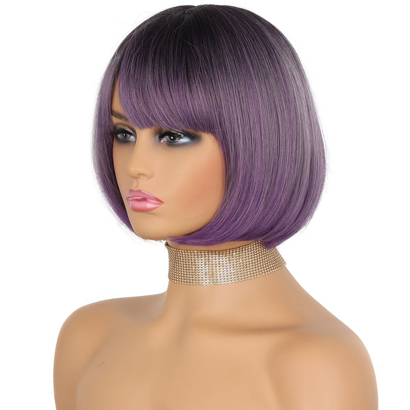 Straight Wig With Bangs for Women