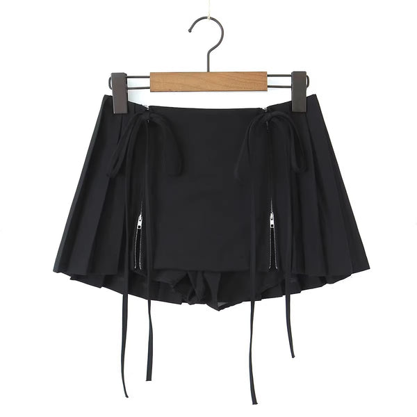 Pleated Mini Skirts For Woman