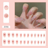 Detachable False Nails Rhinestones