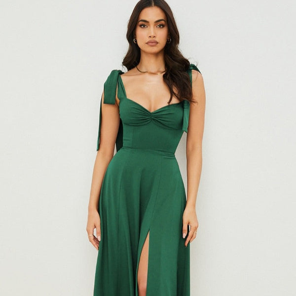 Elegant Long Slip Women's Summer Midi Dress