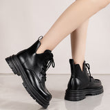 New Fashion Women‘s Ankle Solid Color Boots