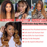 Transparent Lace Frontal Wig Human Hair