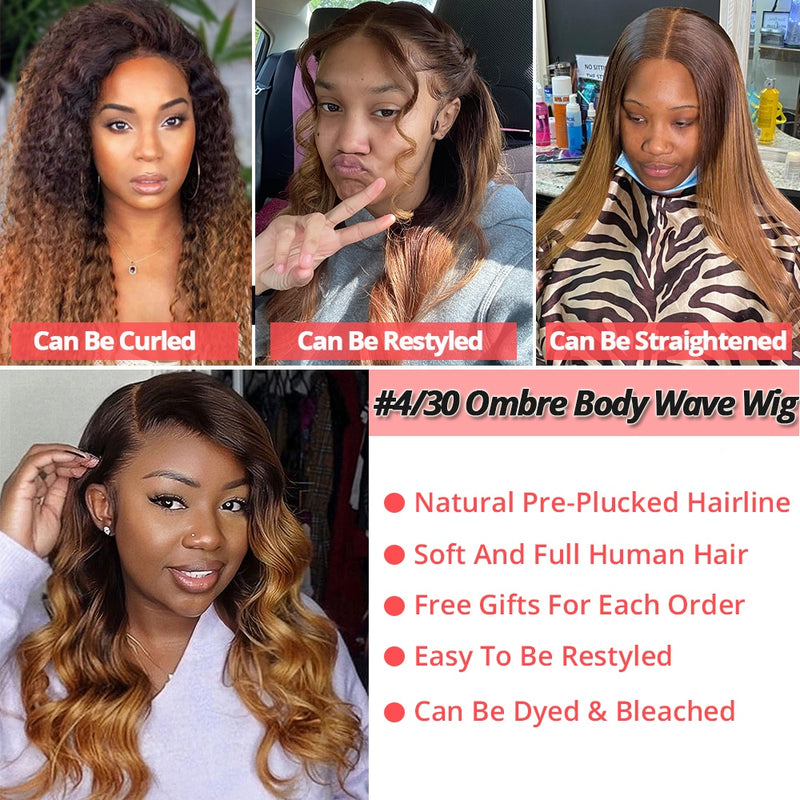 Transparent Lace Frontal Wig Human Hair