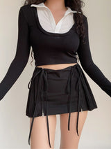 Pleated Mini Skirts For Woman