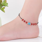 Magnet Therapy Black Beads Weight Loss Anklet