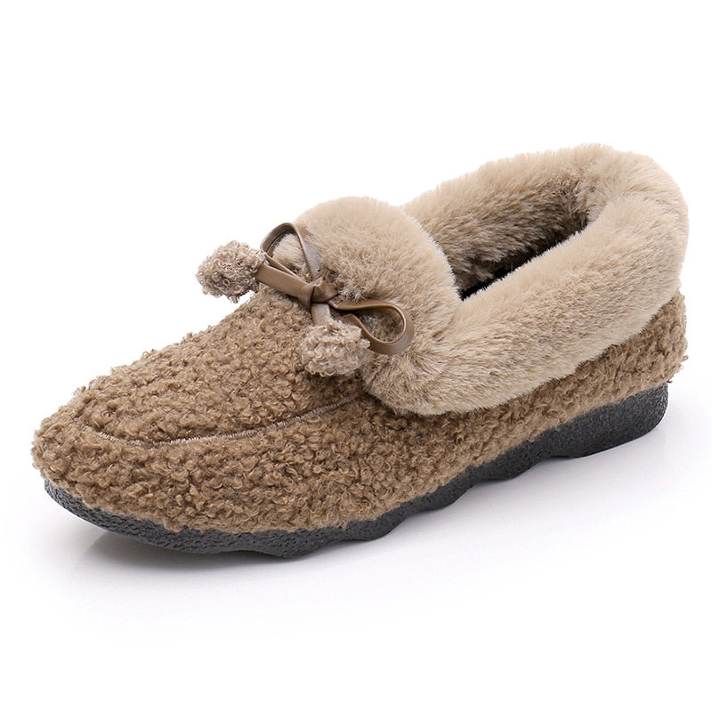 Fashion Fur Women's Shoes Lightweight