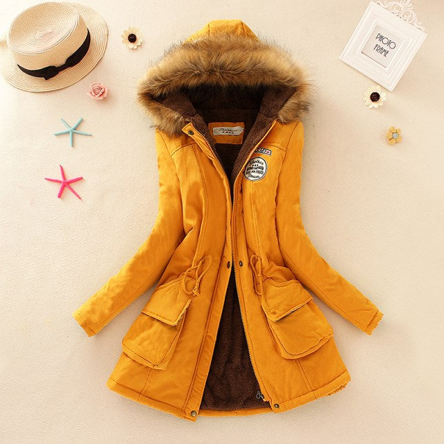 Casual Slim Coat Emboridery Hooded