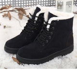 Fur Low Heels Snow Boots