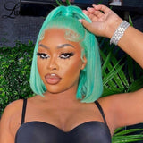 Mint Green Short Bob Lace Wigs