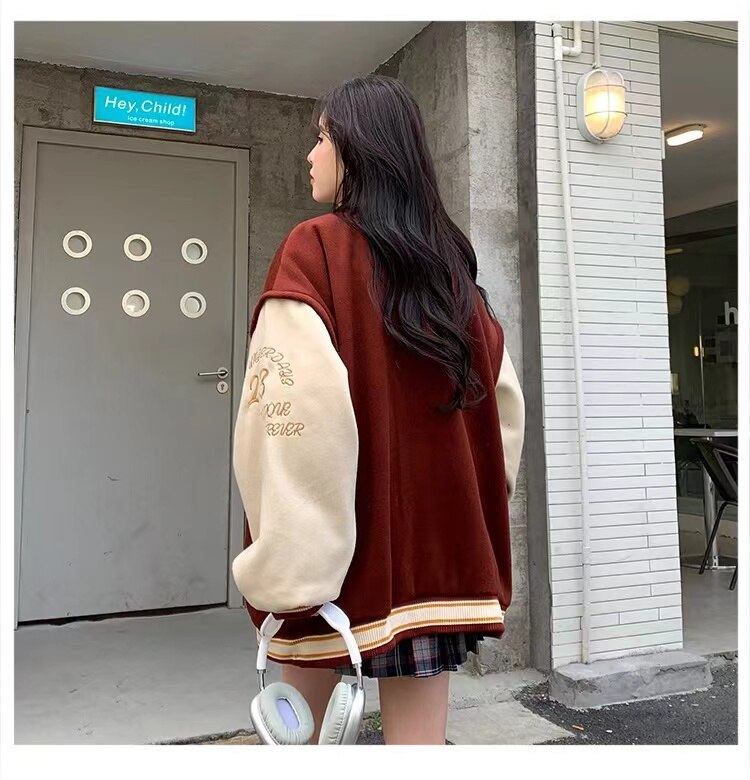 Retro Plus Velvet Casual Hooded Jacket