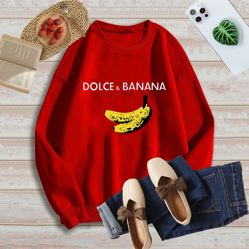 Dolce&banana Print Women Sweatshirts