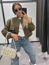 Women Bomber Jacket Fashion Spring