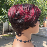 Short Pixie Cut Wig Human Hair