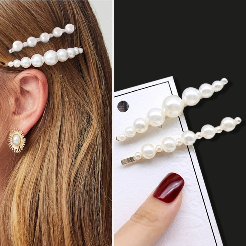 Handmade Pearls Hair Clips Pin