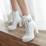 High-heeled Thick-heeled Knight Boots