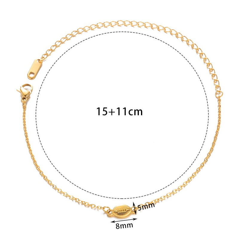 Gold Color Simple Knot Anklets