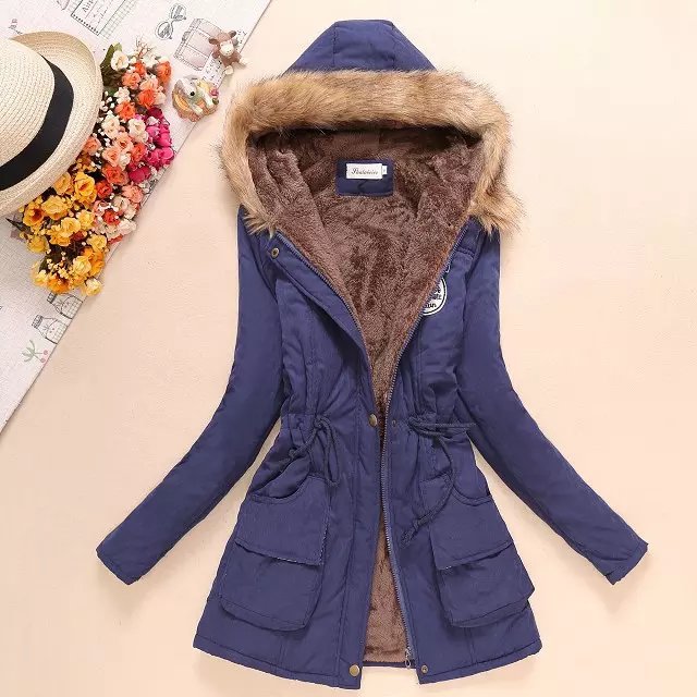 Casual Slim Coat Emboridery Hooded