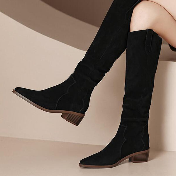 High Boots Women Pointed Shoes