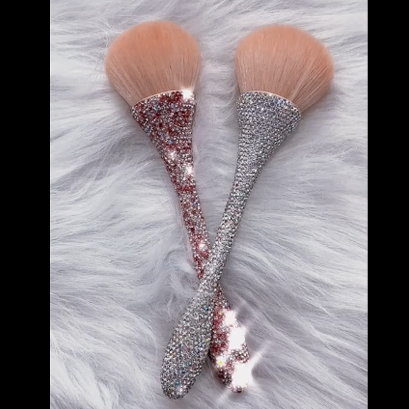 Gold Diamond Makeup Brushes