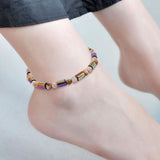 Magnet Therapy Black Beads Weight Loss Anklet