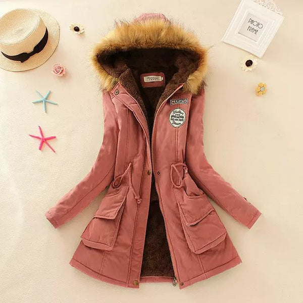 Casual Slim Coat Emboridery Hooded