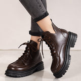 New Fashion Women‘s Ankle Solid Color Boots