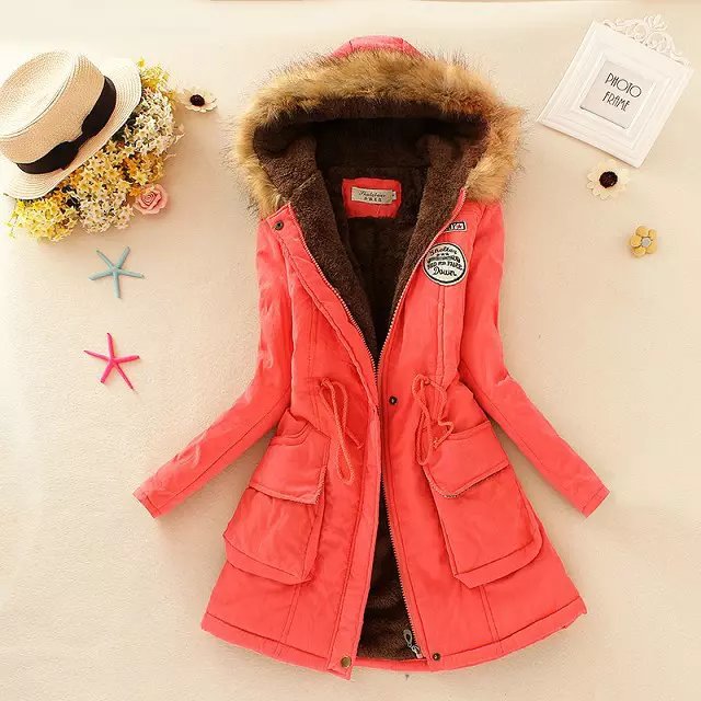 Casual Slim Coat Emboridery Hooded