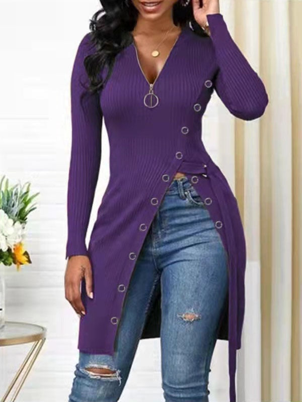 Sexy Long T Shirt Women Blouses