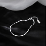 Simple Fashion Silver Plated Anklets