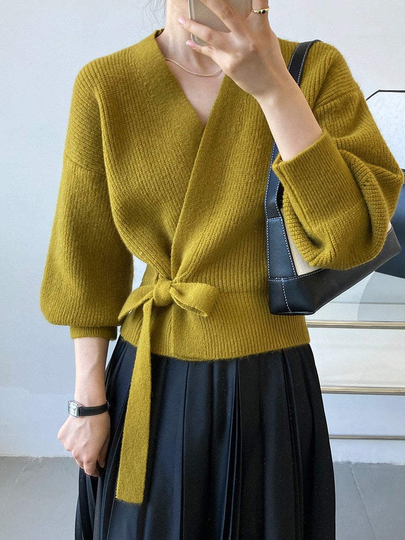 Knitted Cardigan Women Sweater