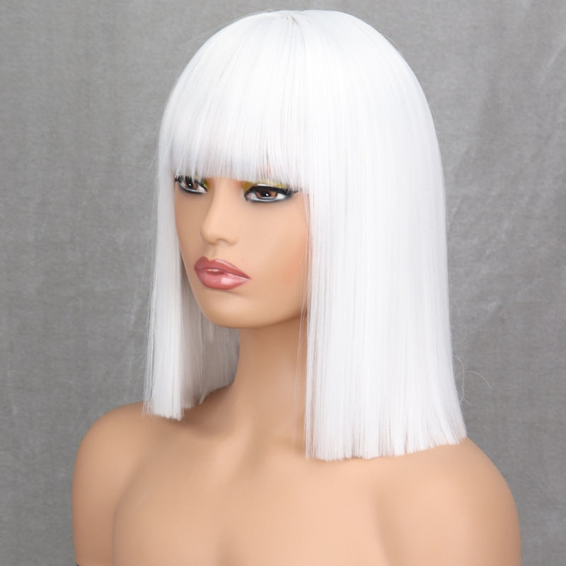 Straight Wig With Bangs for Women