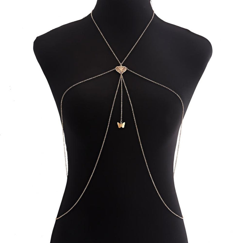 Geometric Hanging Neck Collarbone Chain