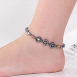 Magnet Therapy Black Beads Weight Loss Anklet