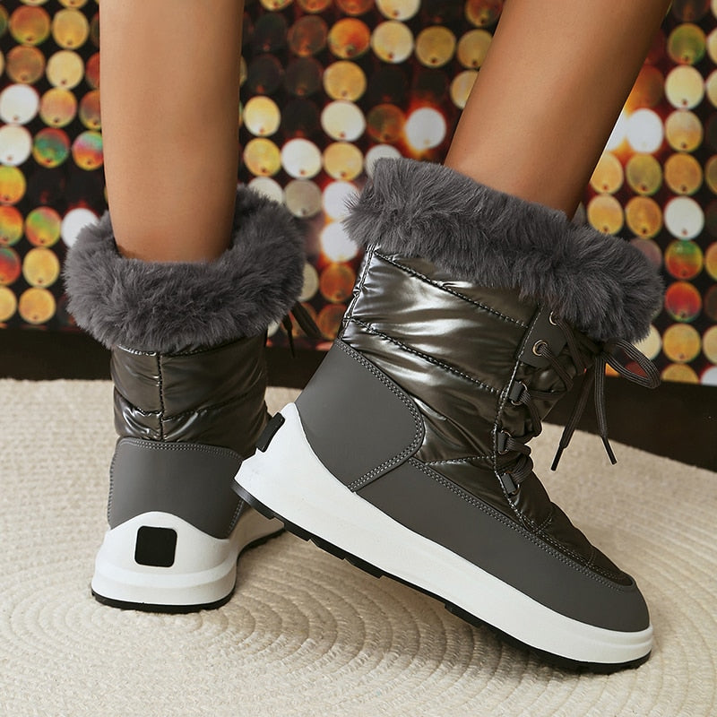 Chunky Platform Waterproof Snow Boots