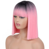 Straight Wig With Bangs for Women