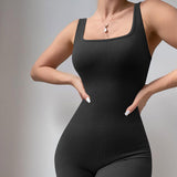 Women yoga ribbed one piece tank tops