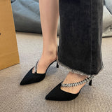 Crystal Embellished High Heels Shoes