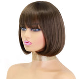 Straight Wig With Bangs for Women