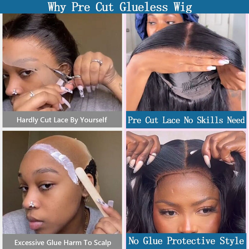 Glue less Wig Human Hair