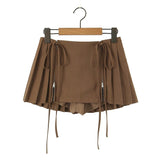 Pleated Mini Skirts For Woman