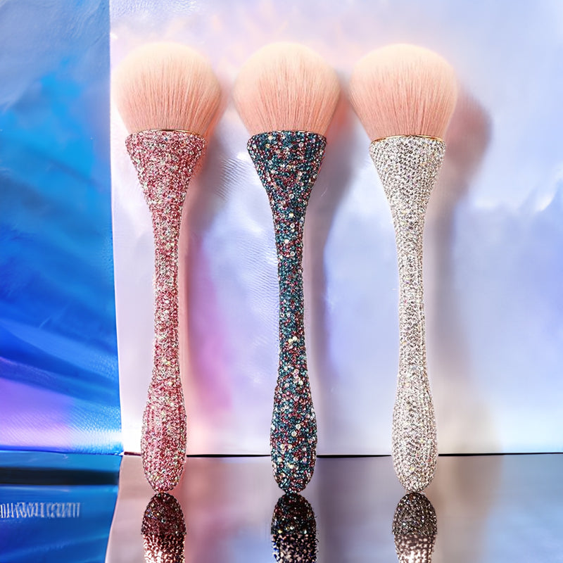 Gold Diamond Makeup Brushes