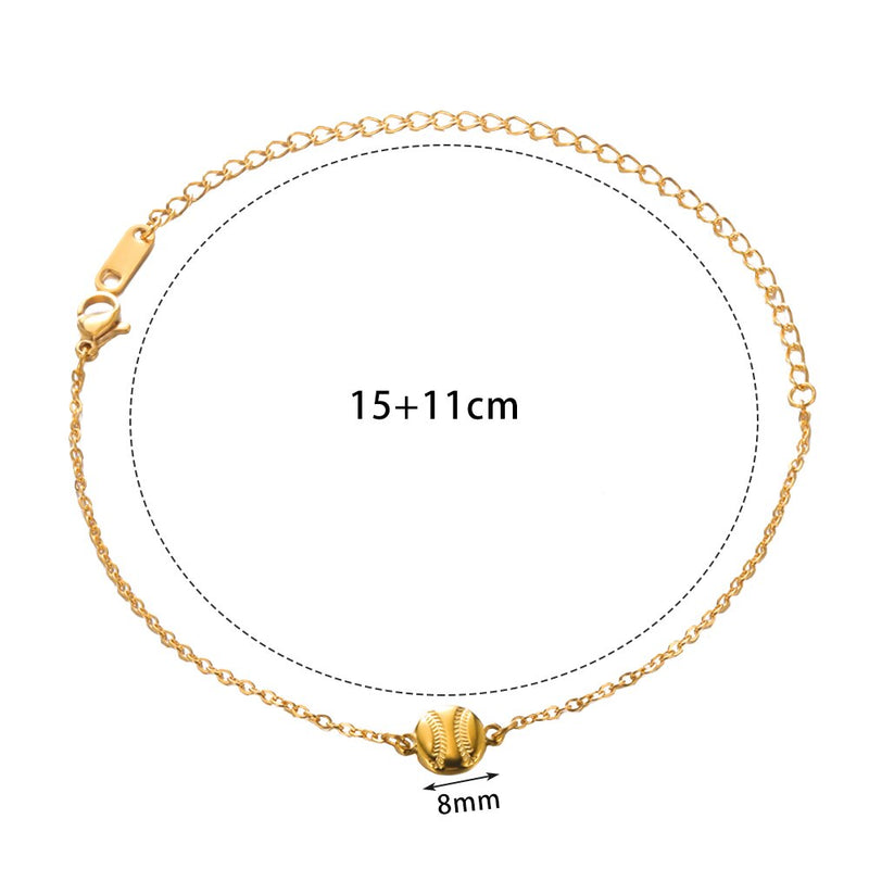 Gold Color Simple Knot Anklets