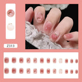 Detachable False Nails Rhinestones