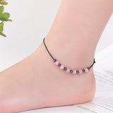 Magnet Therapy Black Beads Weight Loss Anklet