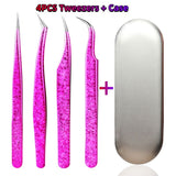 Eyelashes Tongs Makeup Nail Tools Kit