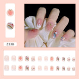 Detachable False Nails Rhinestones