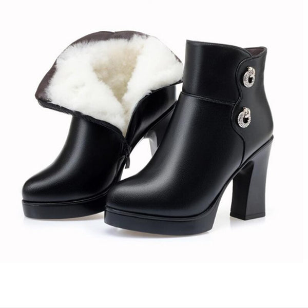 New High Heel Ankle Boots Women