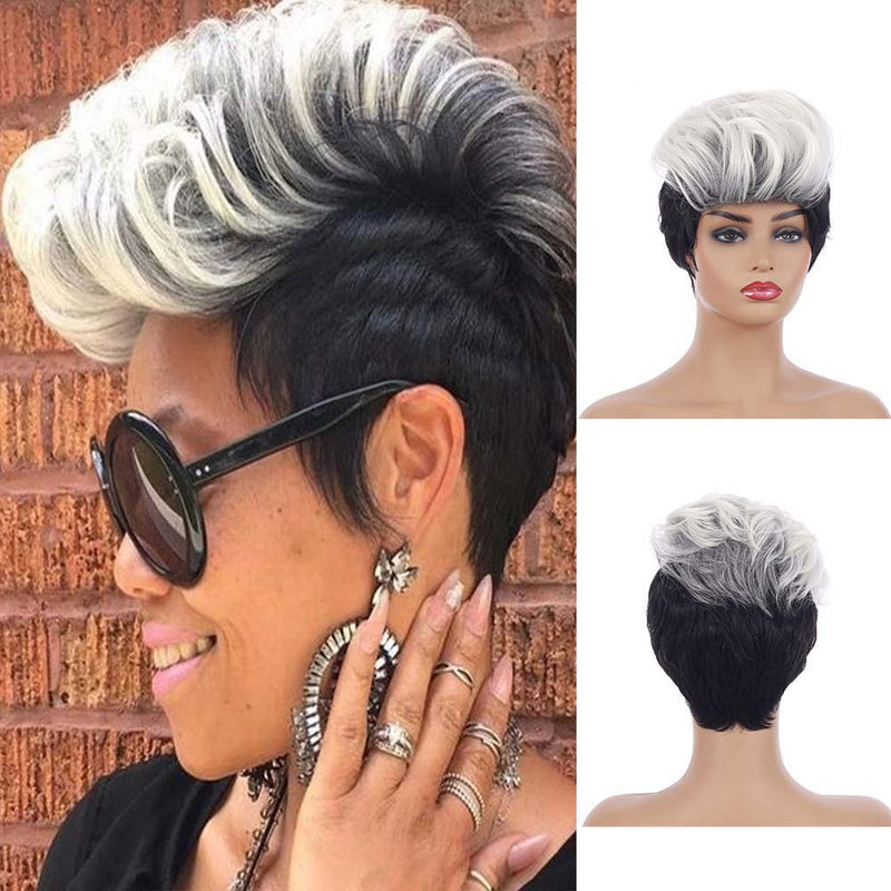 Synthetic Hair Silver Grey Wigs