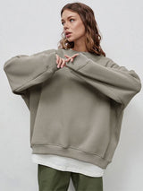 Fashion Solid Y2K Oversize Sweatshirt